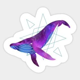 space whale Sticker